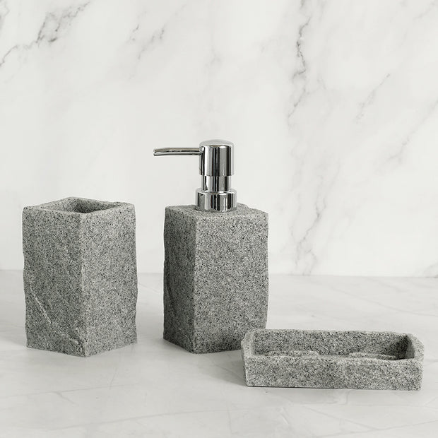 Bathroom Accessories Set Imitati Granite Resin