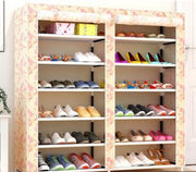 Thick Non-woven Double Row Multi-layer Shoe Cabinet