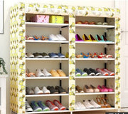 Thick Non-woven Double Row Multi-layer Shoe Cabinet