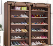 Thick Non-woven Double Row Multi-layer Shoe Cabinet