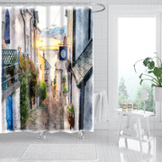 Garden Flowers Scenery Shower Curtains Bath Curtain Waterproof