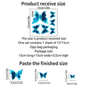 Blue Luminous Small Butterfly Bedroom Living Room