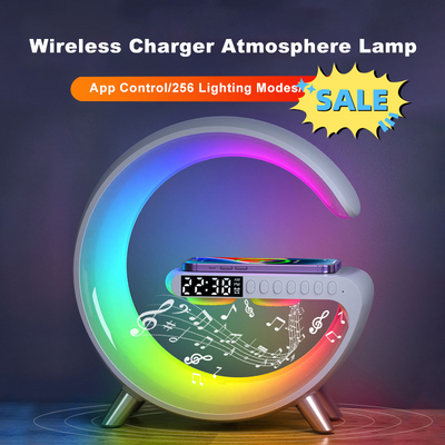 Shaped LED Lamp Bluetooth Speake Wireless Charger Atmosphere Lamp App